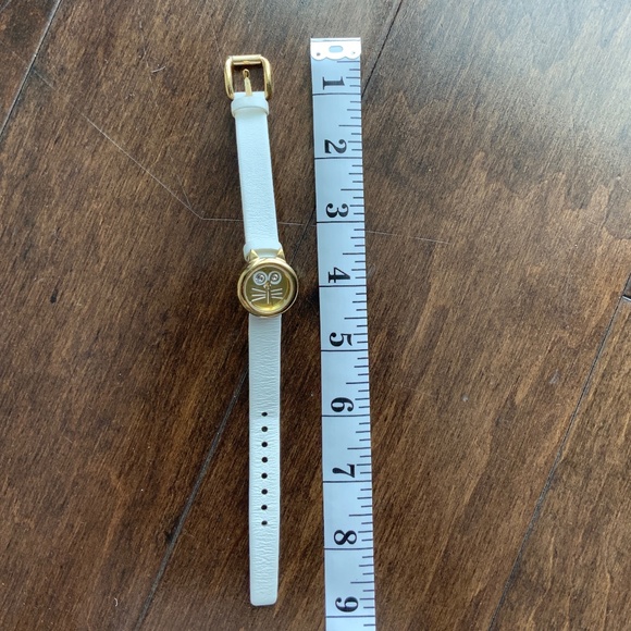 Watch - MARC BY MARC JACOBS Watch Cat Critter with White Leather Band. N… - Picture 5 of 6